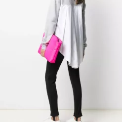 Karl Lagerfeld embroidered-logo pleated-panel sweatshirt