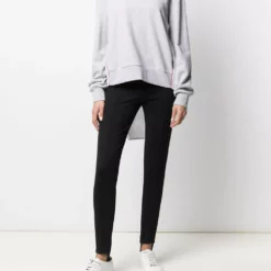 Karl Lagerfeld embroidered-logo pleated-panel sweatshirt