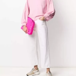 Karl Lagerfeld balloon sleeves logo sweatshirt