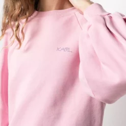 Karl Lagerfeld balloon sleeves logo sweatshirt