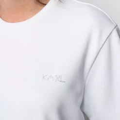 Karl Lagerfeld ruffle-hem cotton t-shirt