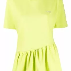 Karl Lagerfeld asymmetric ruffle-trim T-shirt