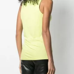 Karl Lagerfeld crystal logo tank top