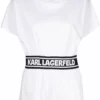 Karl Lagerfeld logo tape belt T-shirt