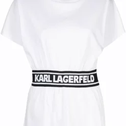 Karl Lagerfeld logo tape belt T-shirt