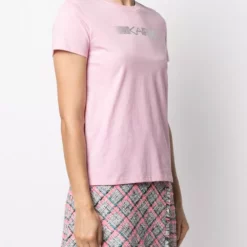 Karl Lagerfeld rhinestone logo T-shirt
