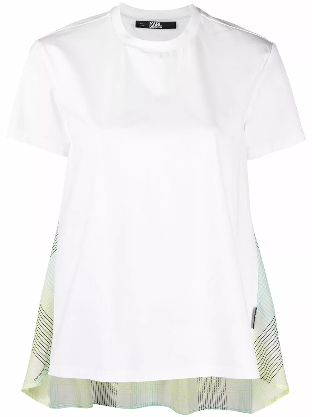 Karl Lagerfeld organza back T-shirt