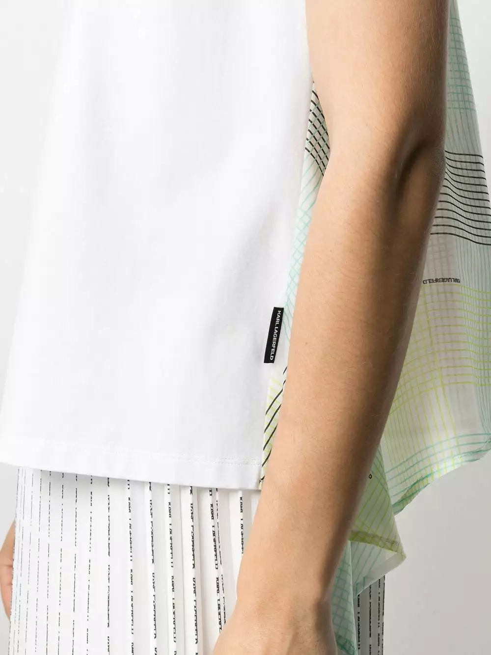 Karl Lagerfeld organza back T-shirt