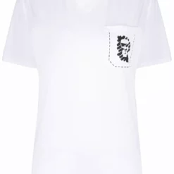 Karl Lagerfeld logo print pocket T-shirt