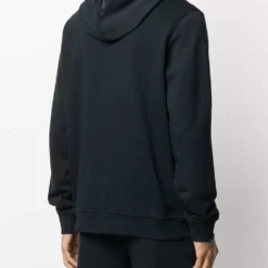 Karl Lagerfeld embroidered-logo zip-up hoodie