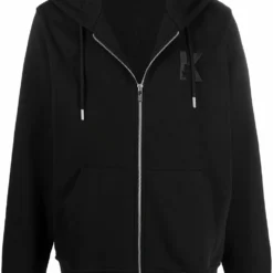 Karl Lagerfeld K embroidery zip-up hoodie