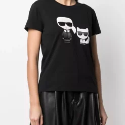 Karl Lagerfeld Karl and Choupette Ikonik T-shirt