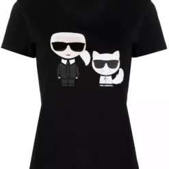 Karl Lagerfeld Karl and Choupette Ikonik T-shirt