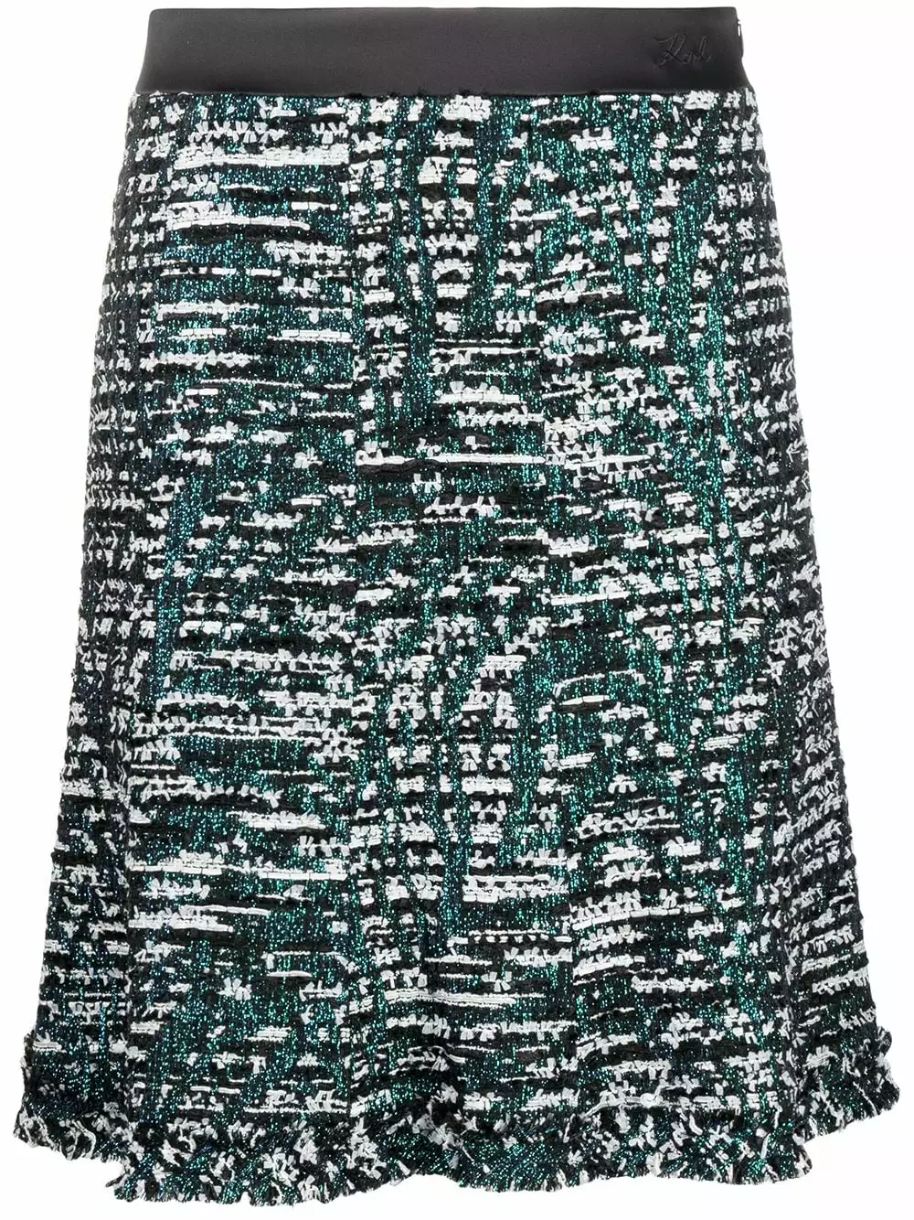 Karl Lagerfeld A-Line tweed skirt