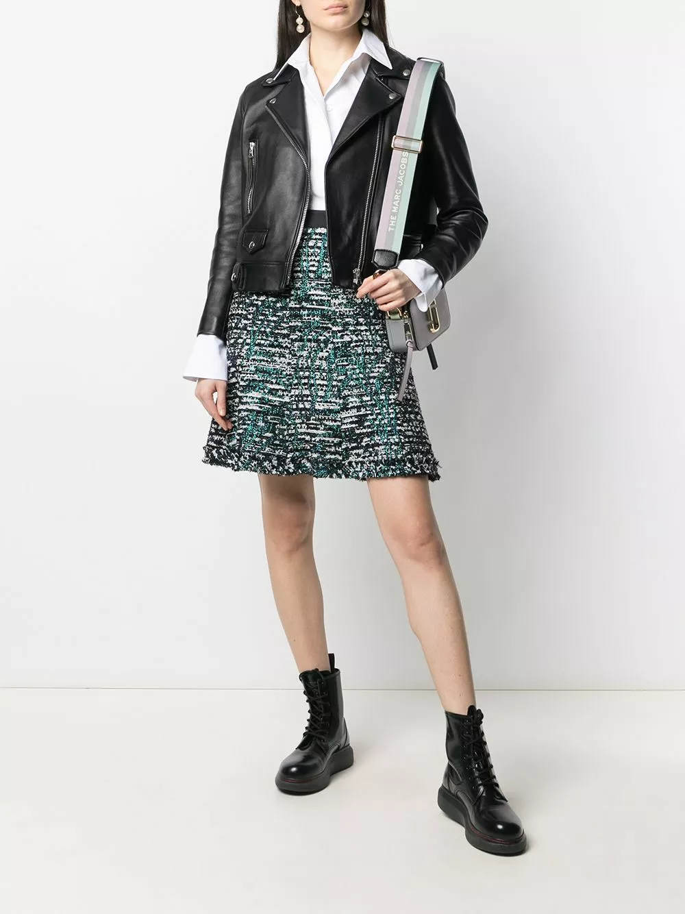 Karl Lagerfeld A-Line tweed skirt