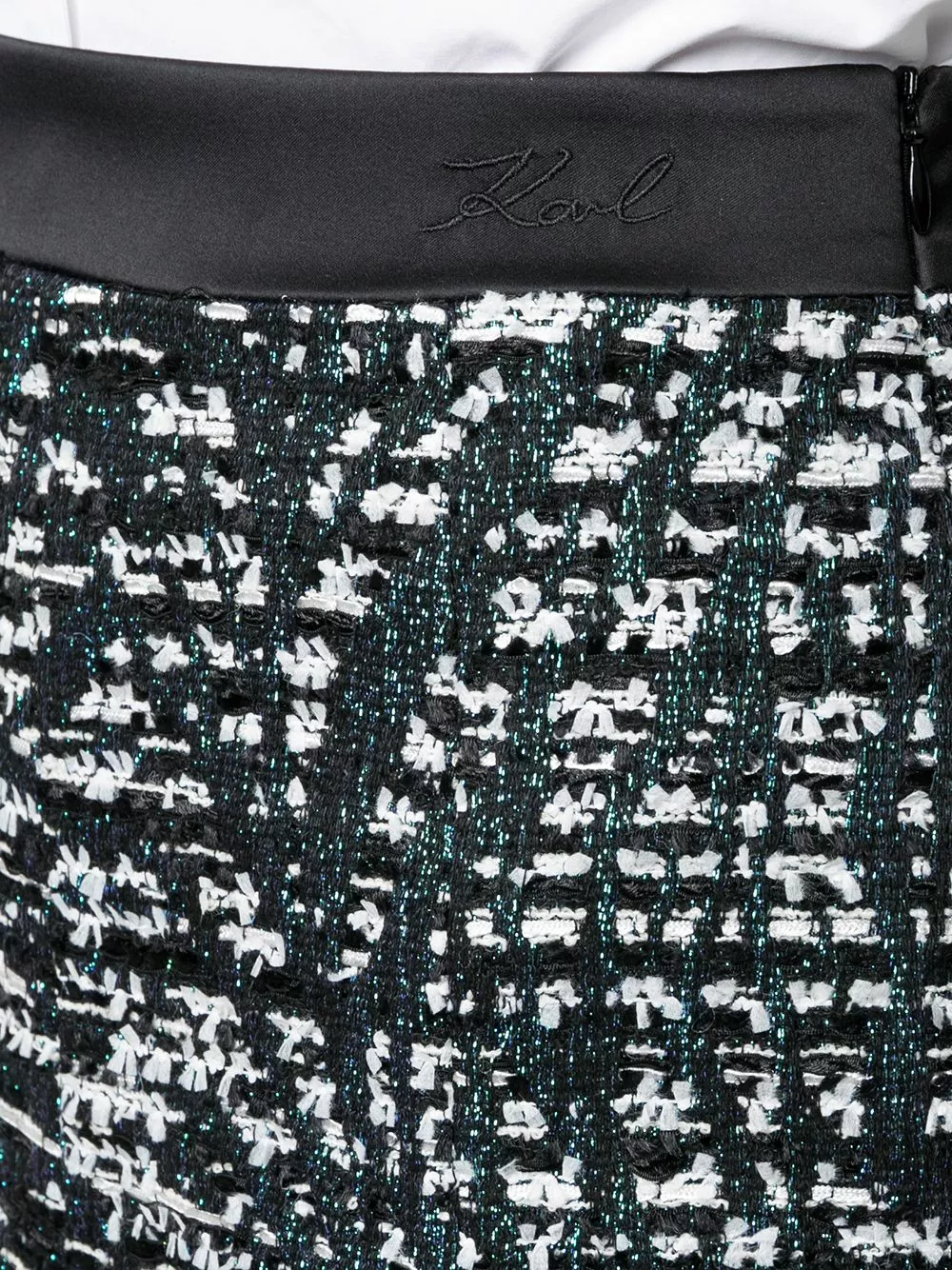 Karl Lagerfeld A-Line tweed skirt