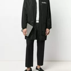 Karl Lagerfeld KL logo hooded coat