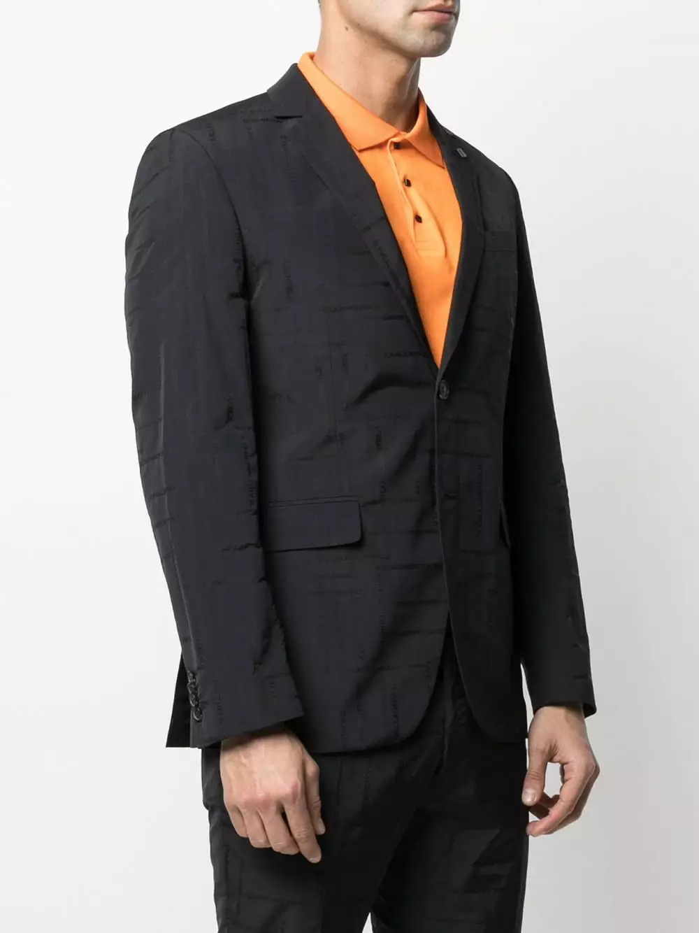 Karl Lagerfeld jacquard logo-print blazer