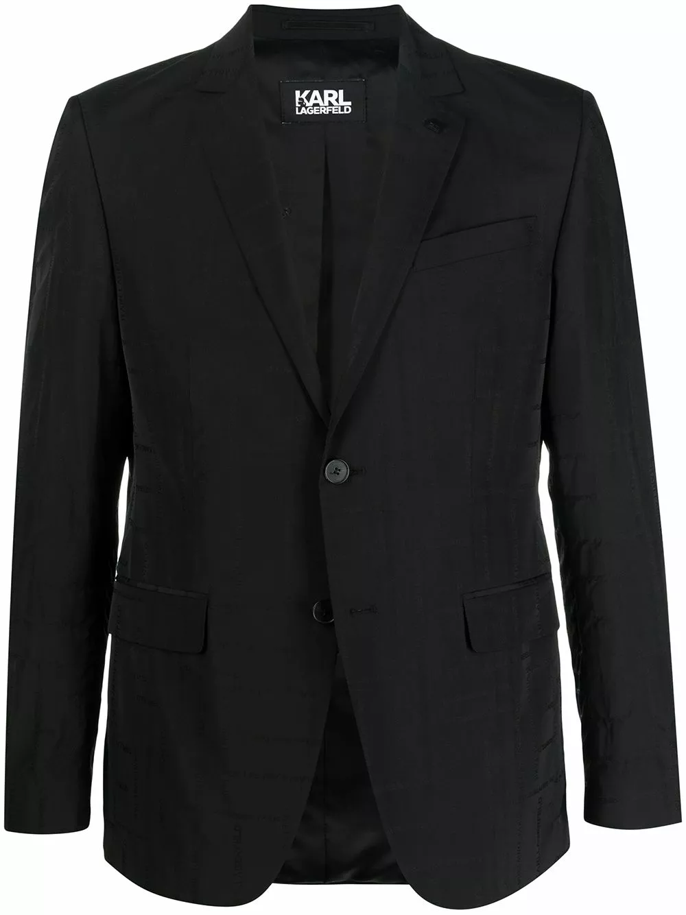 Karl Lagerfeld jacquard logo-print blazer