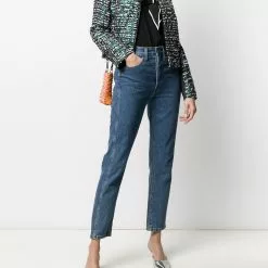 Karl Lagerfeld two-tone tweed jacket