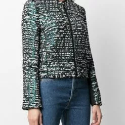 Karl Lagerfeld two-tone tweed jacket