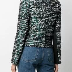 Karl Lagerfeld two-tone tweed jacket