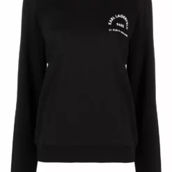Karl Lagerfeld slogan-print organic cotton sweatshirt
