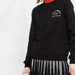 Karl Lagerfeld slogan-print organic cotton sweatshirt