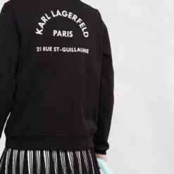 Karl Lagerfeld slogan-print organic cotton sweatshirt