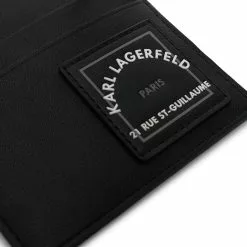 Karl Lagerfeld logo-print neck-strap wallet