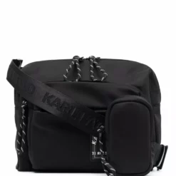 Karl Lagerfeld logo-patch cross-body bag