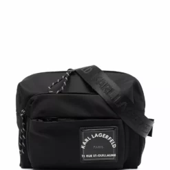 Karl Lagerfeld logo-patch cross-body bag