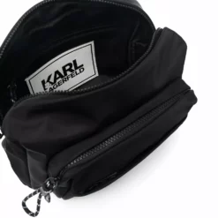 Karl Lagerfeld logo-patch cross-body bag