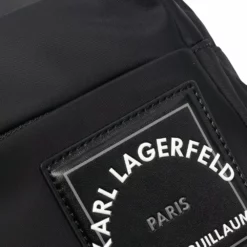 Karl Lagerfeld logo-patch cross-body bag