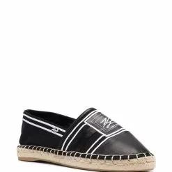 Karl Lagerfeld Kamini Insignia logo-embroidered espadrilles