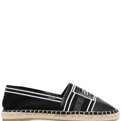 Karl Lagerfeld Kamini Insignia logo-embroidered espadrilles