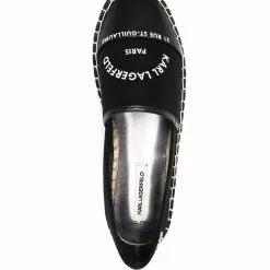 Karl Lagerfeld Kamini Insignia logo-embroidered espadrilles