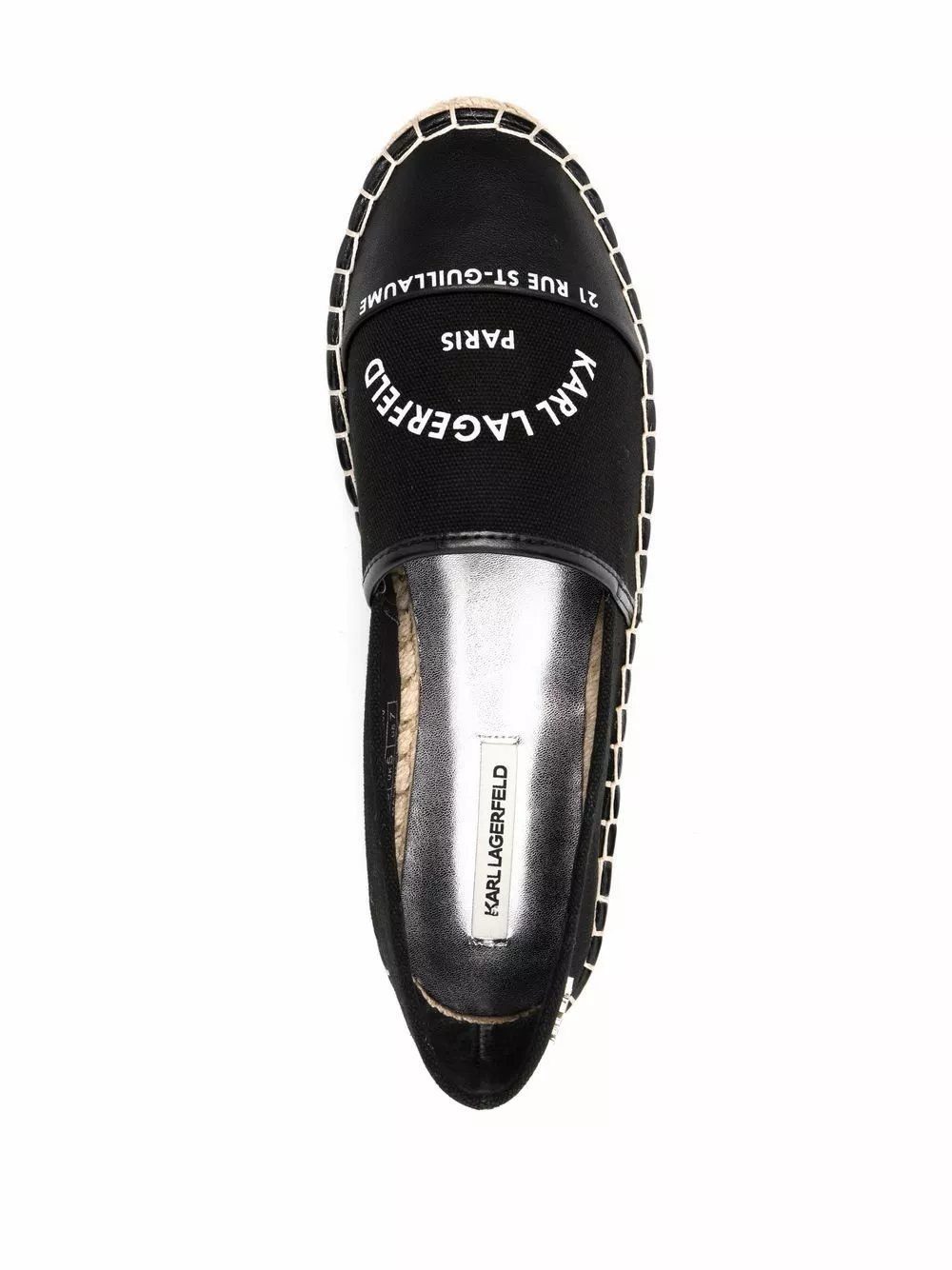 Karl Lagerfeld Kamini Insignia logo-embroidered espadrilles