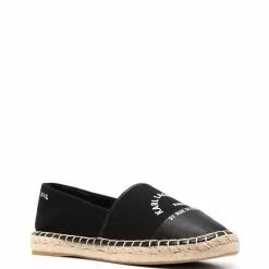 Karl Lagerfeld Kamini Insignia logo-embroidered espadrilles