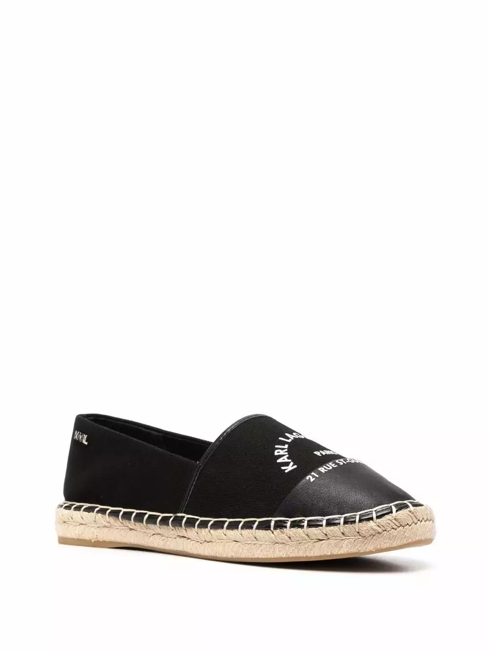 Karl Lagerfeld Kamini Insignia logo-embroidered espadrilles