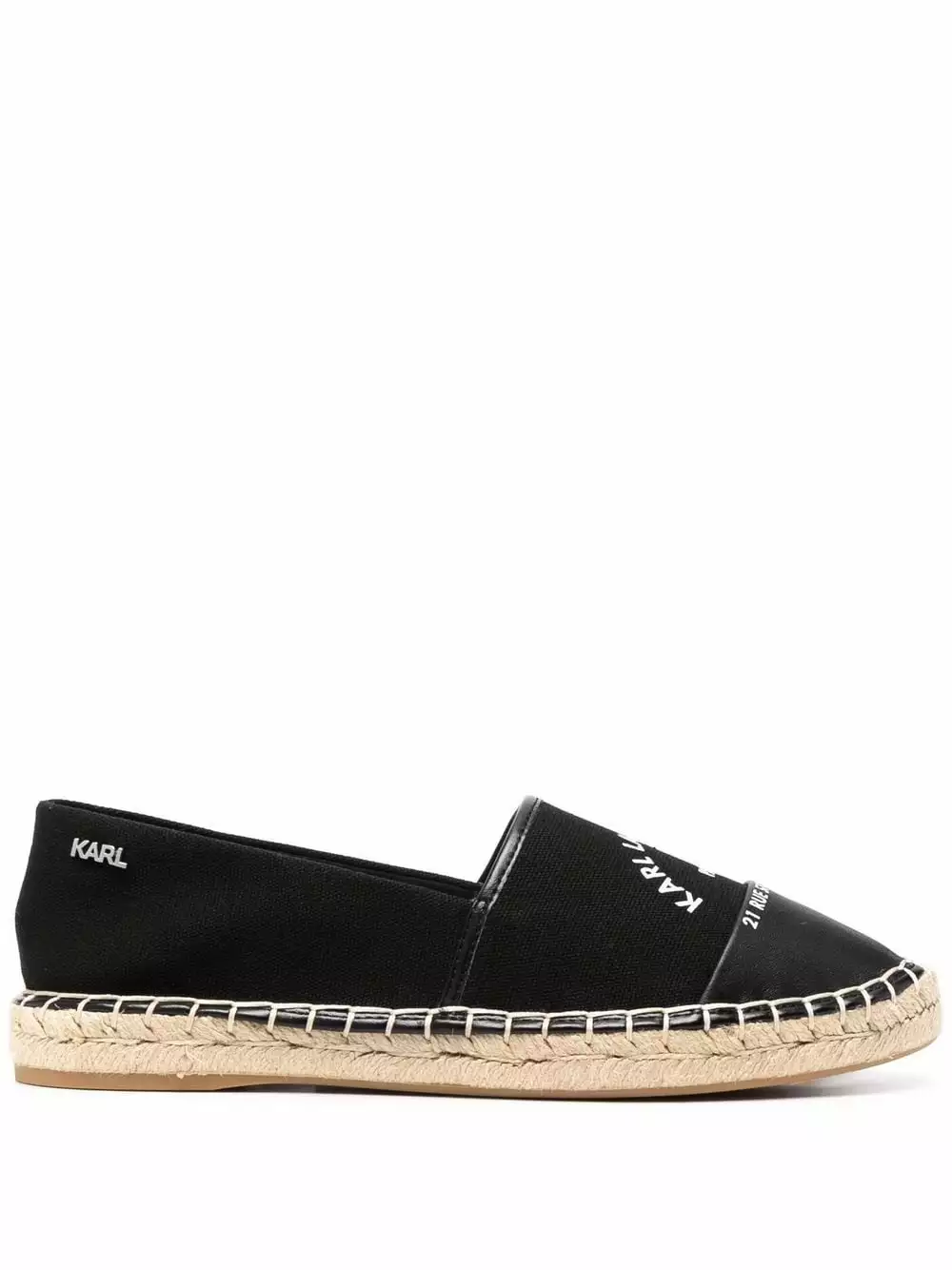 Karl Lagerfeld Kamini Insignia logo-embroidered espadrilles