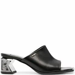 Karl Lagerfeld K-Blok shaped heel mules