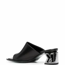 Karl Lagerfeld K-Blok shaped heel mules