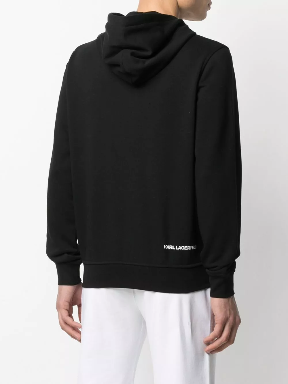 Karl Lagerfeld zip-through hooded sweatshirt