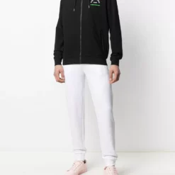 Karl Lagerfeld zip-through hooded sweatshirt