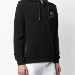 Karl Lagerfeld zip-through hooded sweatshirt