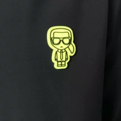 Karl Lagerfeld logo patch zip-up jacket