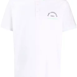 Karl Lagerfeld logo-print short-sleeve polo shirt