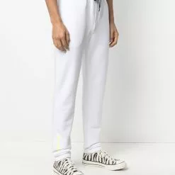 Karl Lagerfeld K/Ikonic logo-patch cotton trousers