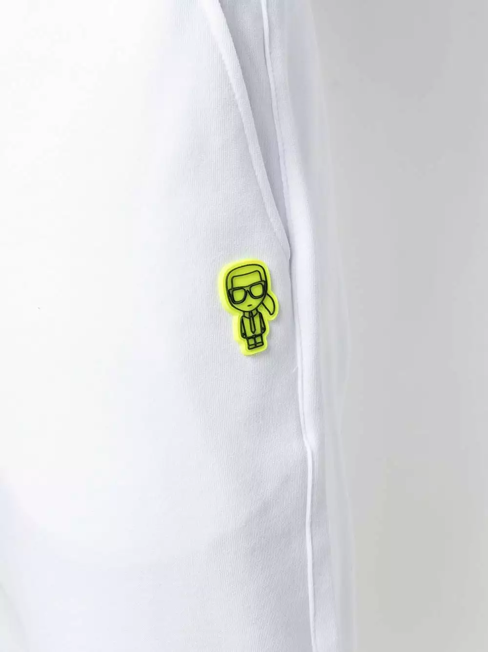 Karl Lagerfeld K/Ikonic logo-patch cotton trousers